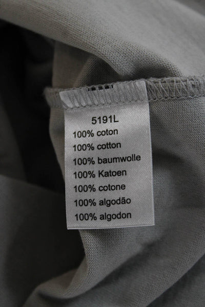 Lacoste Mens Long Sleeve Collared Knit Logo Polo Shirt Gray Cotton Size 4