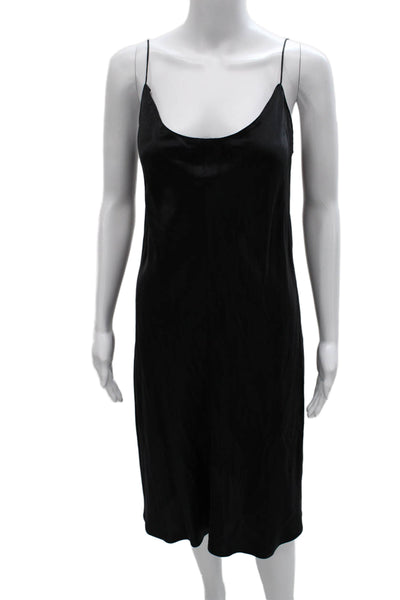 James Perse Womens White Sleeveless Scoop Neck Basic Tank Viscose Size 3
