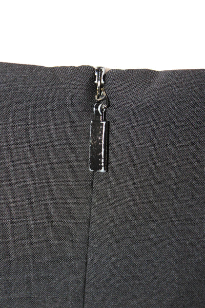 Boss Hugo Boss Womens Black Virgin Wool Sheath Dress Boat Neck Sleeveless Size 8