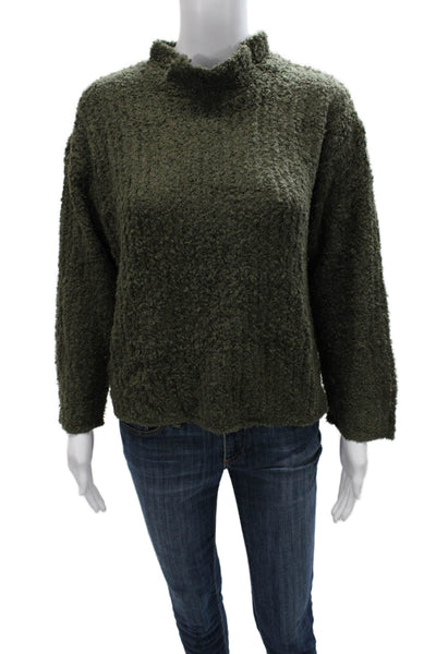 Bitte Kai Rand Womens Green Acrylic Mockneck Pullover Sweater Long Sleeve Size L