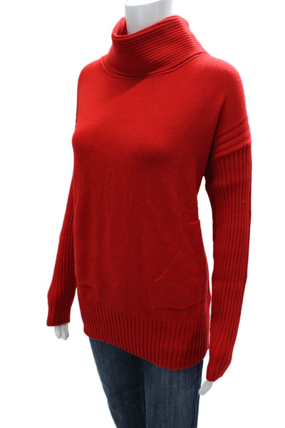 Renuar Women Cowl Neck Red Pullover Long Sleeve Solid Size 2X