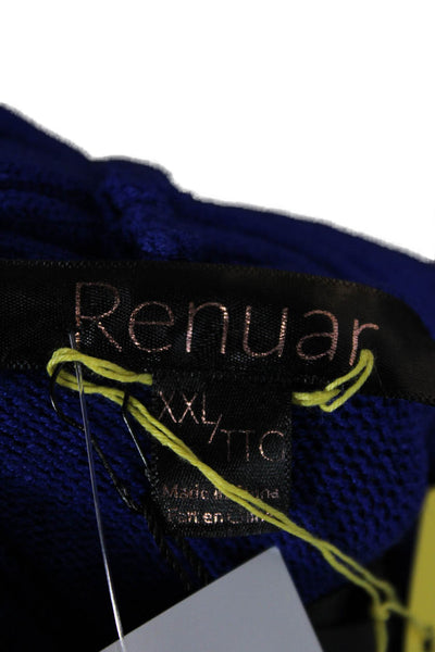 Renuar Women Pullover Sweater Blue Cowl Neck Long Sleeve Size 2X