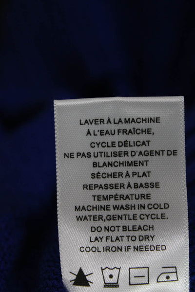 Renuar Womens Blue Cowl Neck Long Sleeve Pullover 50% Viscose Size M