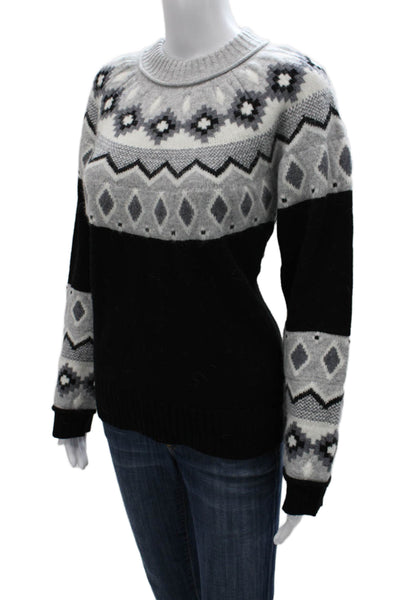 Alashan Womens Merino Wool Fair Isle Pullover Sweater Size M