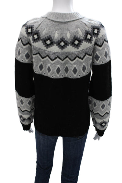 Alashan Womens Merino Wool Fair Isle Pullover Sweater Size M