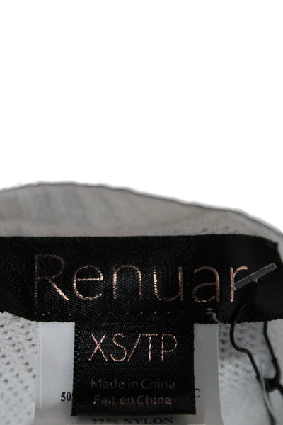 Renuar Womens Pullover Sweater White Crew Neck Long Sleeve Size XS