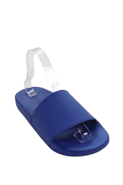 Vince Womens West Coast Slide On Pool Sandals Blue Size 7 Medium