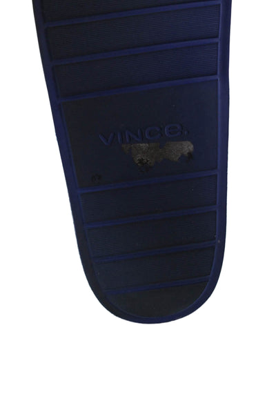Vince Womens West Coast Slide On Pool Sandals Blue Size 7 Medium