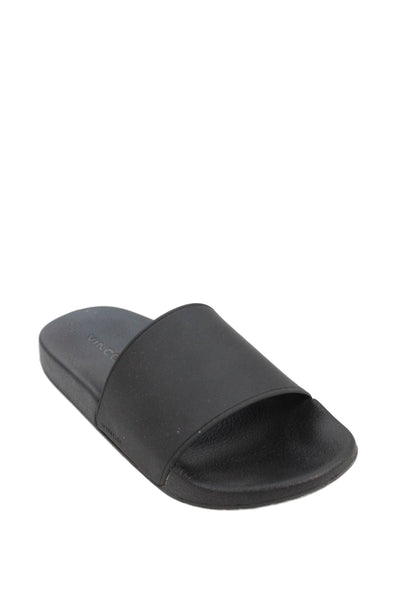 Vince Womens West Coast Slide On Pool Sandals Black Size 7 Medium