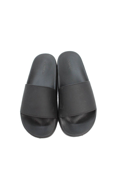 Vince Womens West Coast Slide On Pool Sandals Black Size 7 Medium