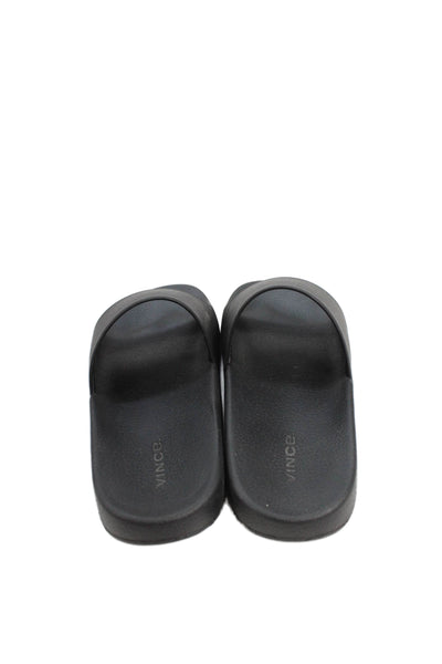 Vince Womens West Coast Slide On Pool Sandals Black Size 7 Medium