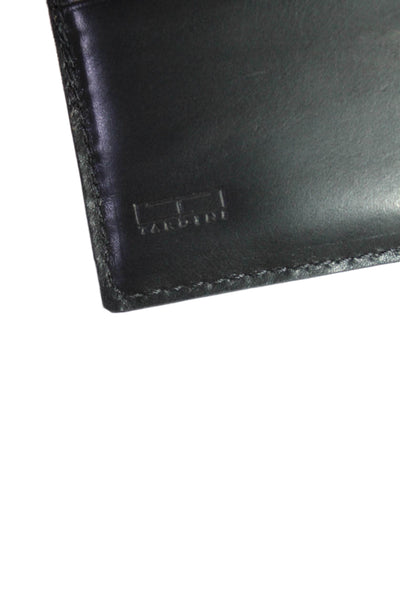 Tardini Mens Genuine American Alligator Bifold Large Wallet Black