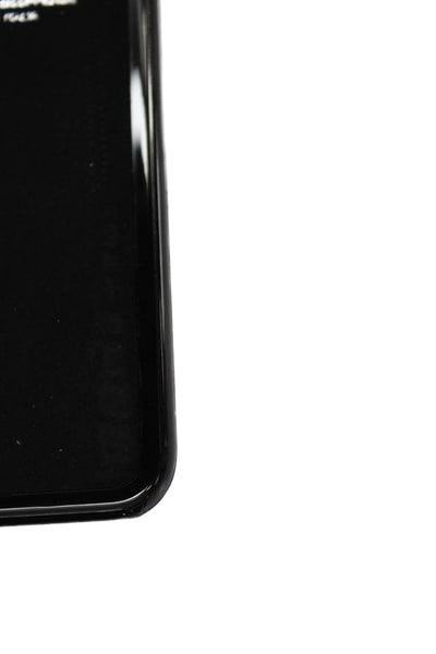 Tardini Unisex Black Genuine American Alligator Jeweled Large iPhone Case Black