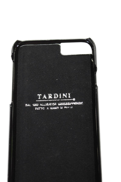 Tardini Unisex Adults Black Genuine American Alligator Jewel iPhone Case Black