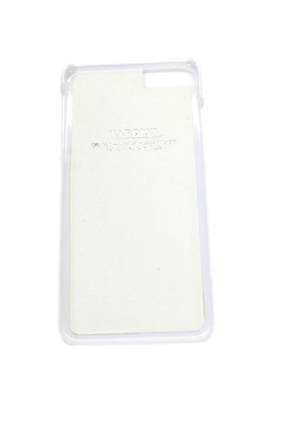 Tardini Unisex Adults Green Genuine American Alligator Jeweled iPhone Case White