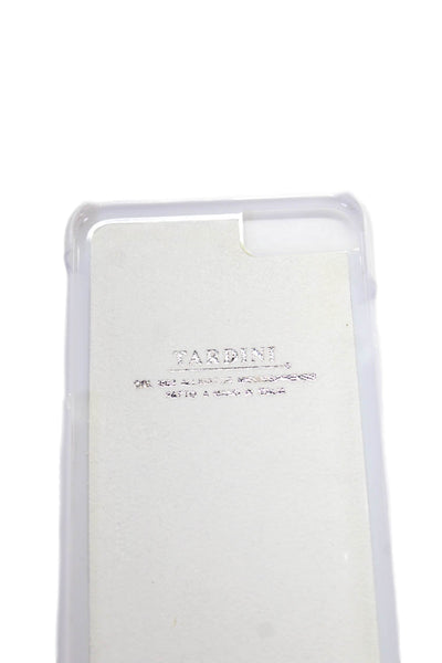 Tardini Unisex Adults Green Genuine American Alligator Jeweled iPhone Case White