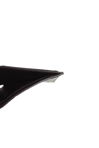 Tardini Mens Genuine American Alligator Bifold Large Wallet Dark Brown