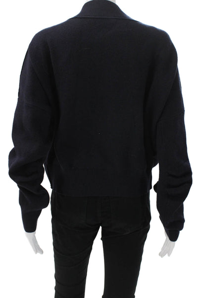Zara Womens Cardigan Black V-Neck Long Sleeve Polyester Size M