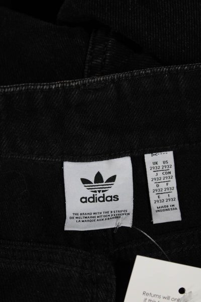 Adidas Unisex Adults Wide-Leg Black Jeans Button Fly Size 29