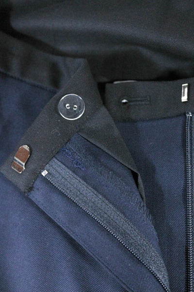 Argent Women Dress Pants Blue Wool Zip Size 8