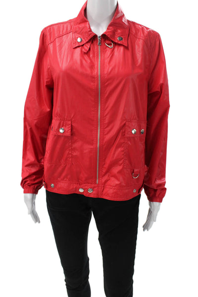 Proenza Schouler For Target Women Windbreaker Jacket Red Zip Size M