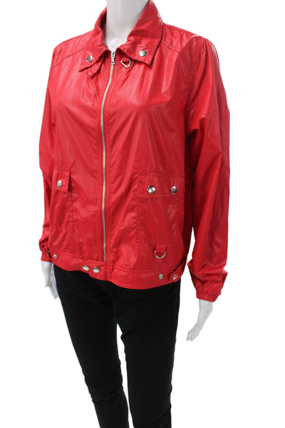 Proenza Schouler For Target Women Windbreaker Jacket Red Zip Size M