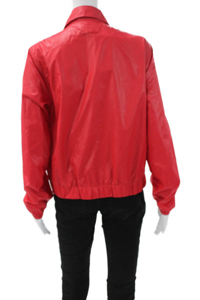 Proenza Schouler For Target Women Windbreaker Jacket Red Zip Size M