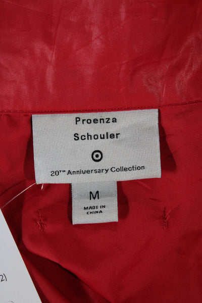 Proenza Schouler For Target Women Windbreaker Jacket Red Zip Size M