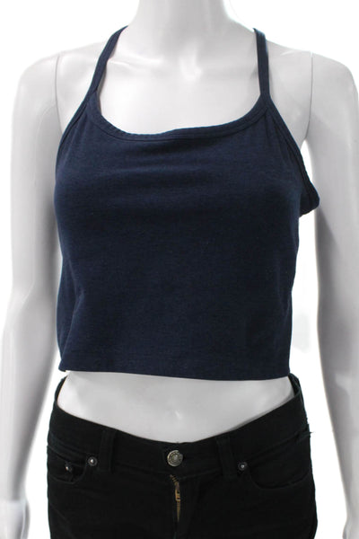 Beyond Yoga Womens Pullover Sports Bra Navy Blue Size Large