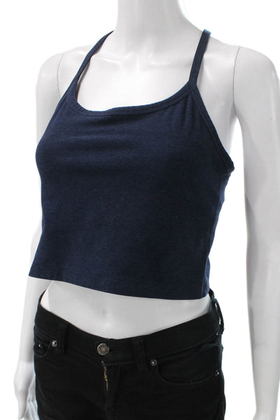 Beyond Yoga Womens Pullover Sports Bra Navy Blue Size Large