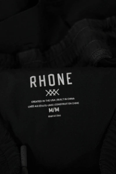 Rhone Mens Athletic Black Shorts Size M