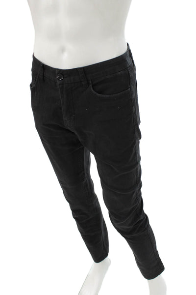 Buck Mason Mens Chino Pants Black Cotton Button Size 30