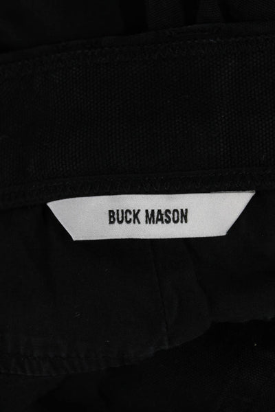 Buck Mason Mens Chino Pants Black Cotton Button Size 30