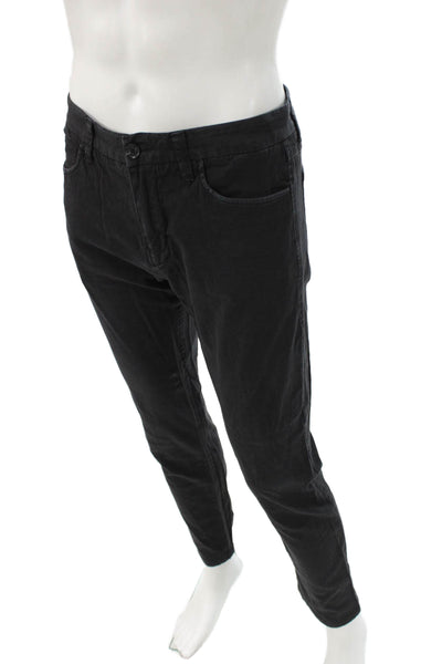 Buck Mason Mens Skinny Jeans Black Cotton Blend Size 30