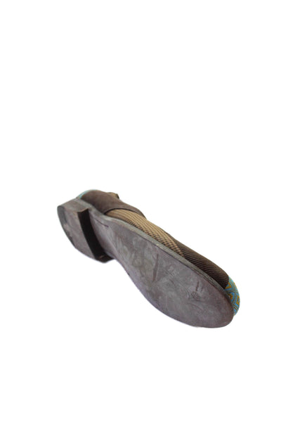 Robert Graham Mens Patchwork Slip On Loafers Brown Size 12