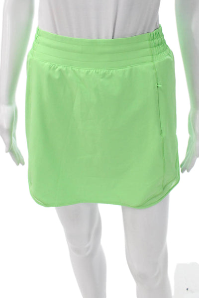 Lululemon Womens Athletic Green Polyester Skort Mini Size 8