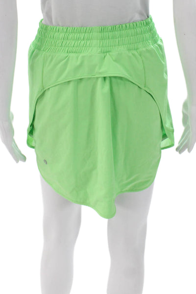 Lululemon Womens Athletic Green Polyester Skort Mini Size 8