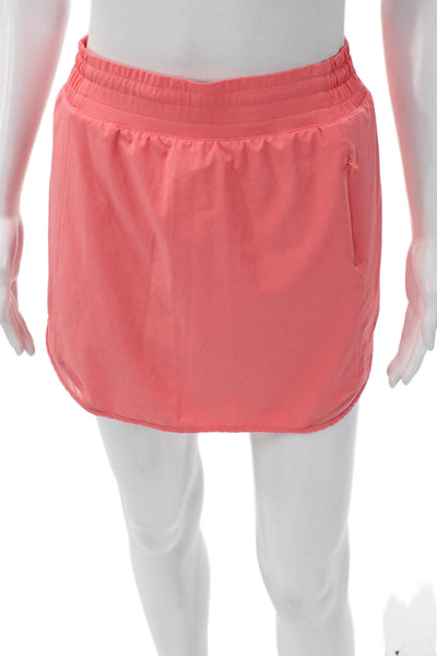 Lululemon Womens Athletic Pink Mini Skort Polyester Size 6