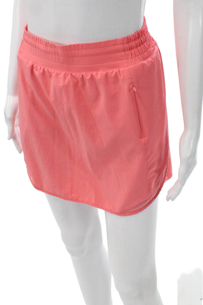 Lululemon Womens Athletic Pink Mini Skort Polyester Size 6
