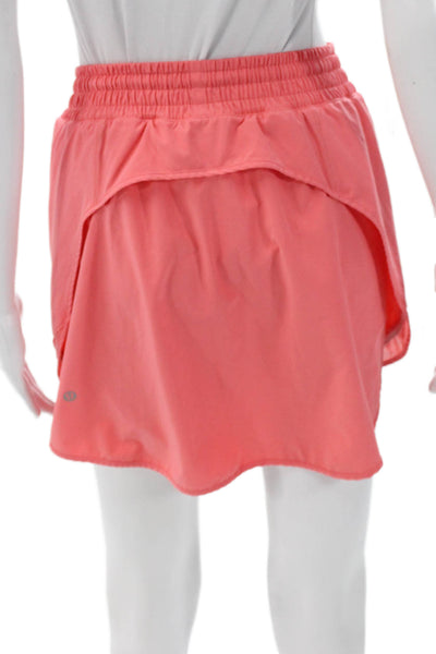 Lululemon Womens Athletic Pink Mini Skort Polyester Size 6