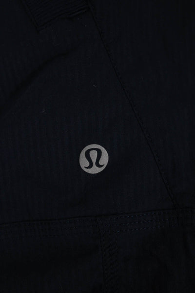 Lululemon Women Blue Polyester Jogger Pants Drawstring Solid Size 6