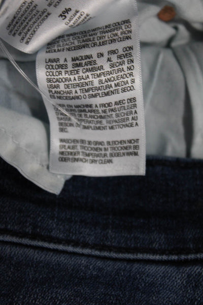 J Crew Womens Flared Jeans Blue High Rise Cotton Blend Button Size 27