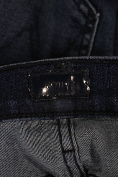 J Crew Womens Flared Jeans Blue High Rise Cotton Blend Button Size 27