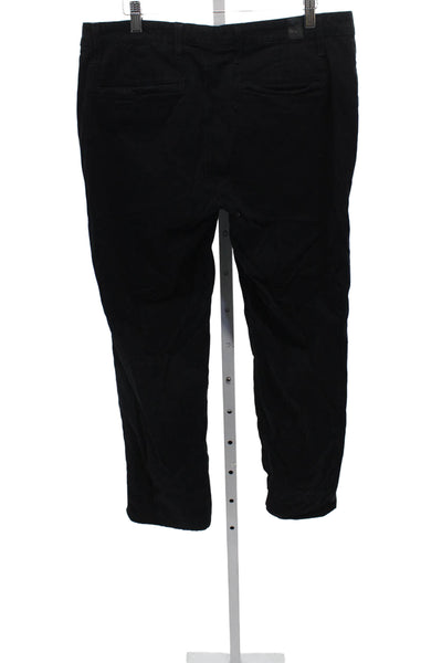AG Adriano Goldschmied Mens Chino Pants Black Cotton Size 34