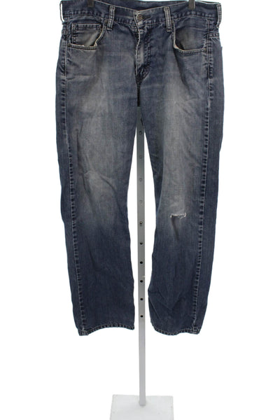 Levi's Mens Straight Jeans Blue Cotton Button Fly Size 32