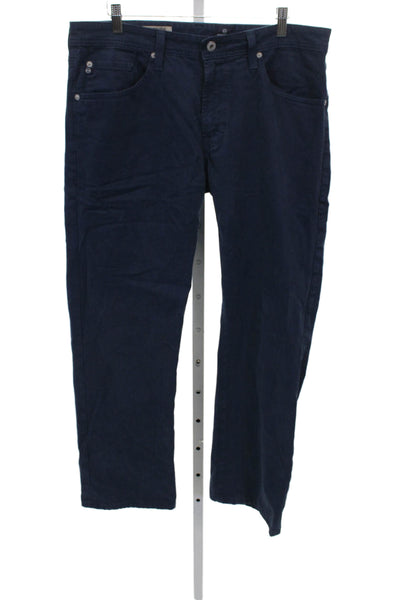 AG Adriano Goldschmied Mens Chino Pants Blue Cotton Size 34