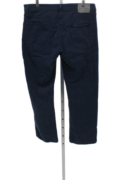 AG Adriano Goldschmied Mens Chino Pants Blue Cotton Size 34