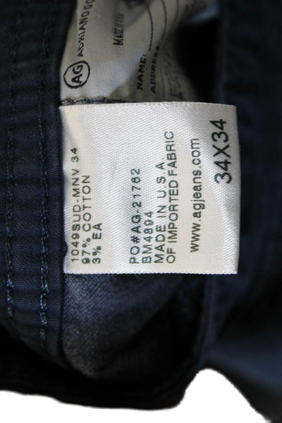AG Adriano Goldschmied Mens Chino Pants Blue Cotton Size 34