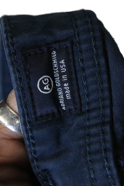 AG Adriano Goldschmied Mens Chino Pants Blue Cotton Size 34