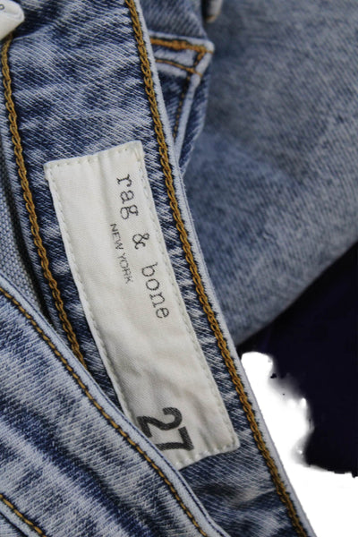 Rag & Bone Womens Tapered Jeans Blue Size 27